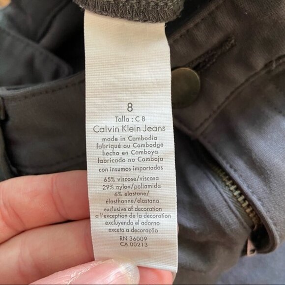 Calvin Klein Talla gray pants size 8 skinny - Picture 8 of 8